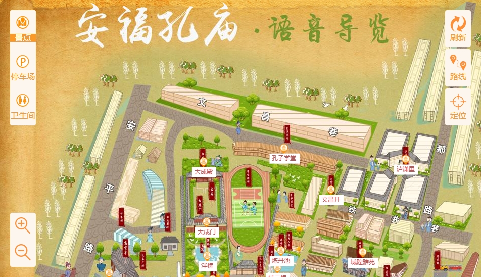 江汉手绘地图：智慧景区智能化服务的延伸